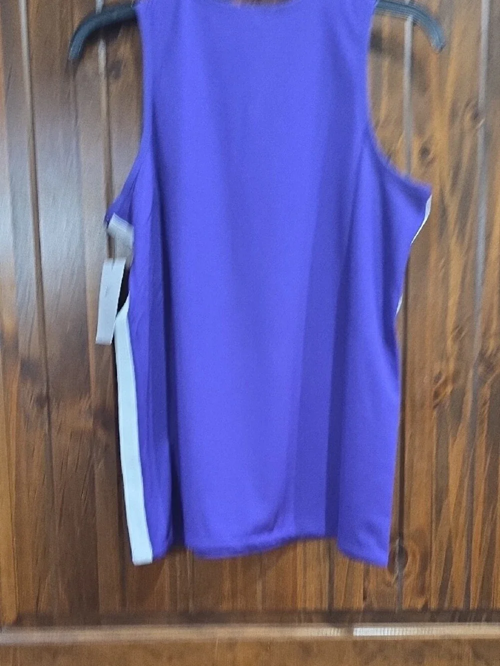 Nike Unisex Purple Basketball Jersey with White Accents